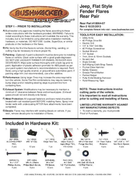 Installation Manual